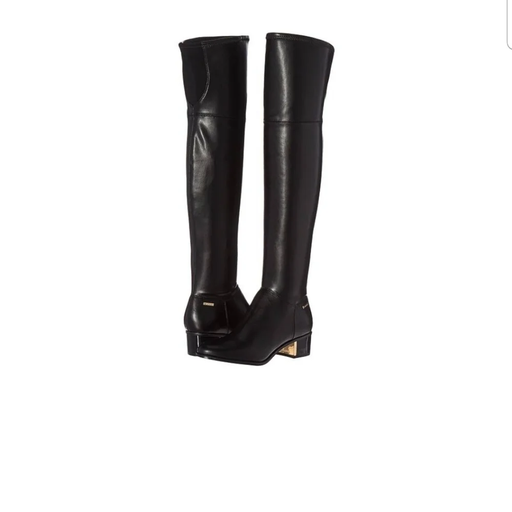 Calvin Klein Over the Knee Leather Boots 9.5 NEW